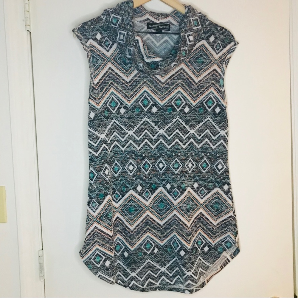 Almost Famous Cowl Neck Sleeveless Top
